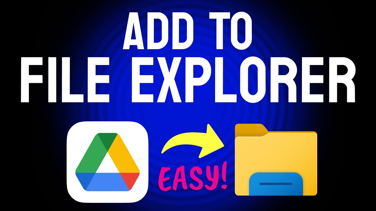 How to ADD Google Drive to File Explorer (Step by Step) - YouTube