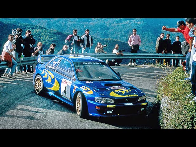 Best of Subaru Impreza WRC97-2000 tarmac action - with pure engine sounds class=