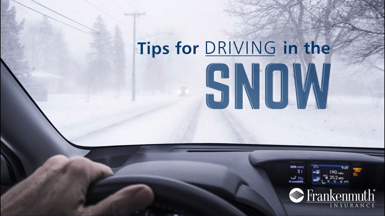 Tips for driving in the snow. - YouTube