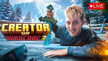 🔴LIVE: Minecraft CreatorSMP Hardcore 3 - DAG 4