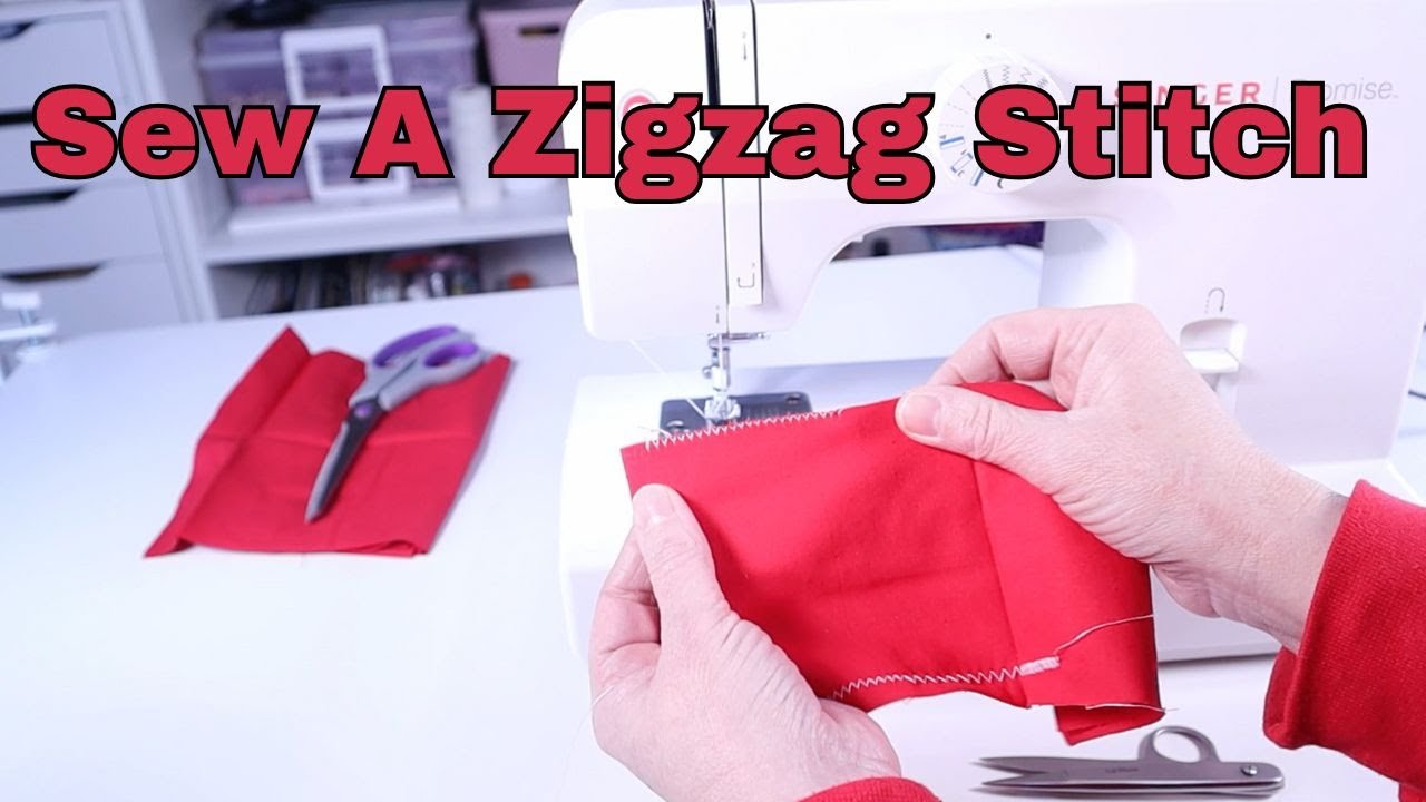 How To Sew A Zigzag Stitch - Beginners Tutorial Singer Promise - YouTube