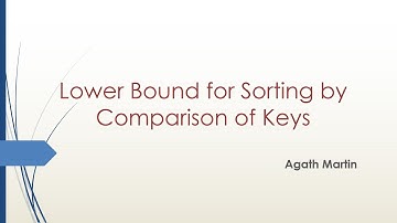 Any comparison sort algorithm requires Ω(nlogn) comparisons in worst case