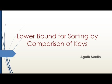 Any comparison sort algorithm requires Ω(nlogn) comparisons in worst case