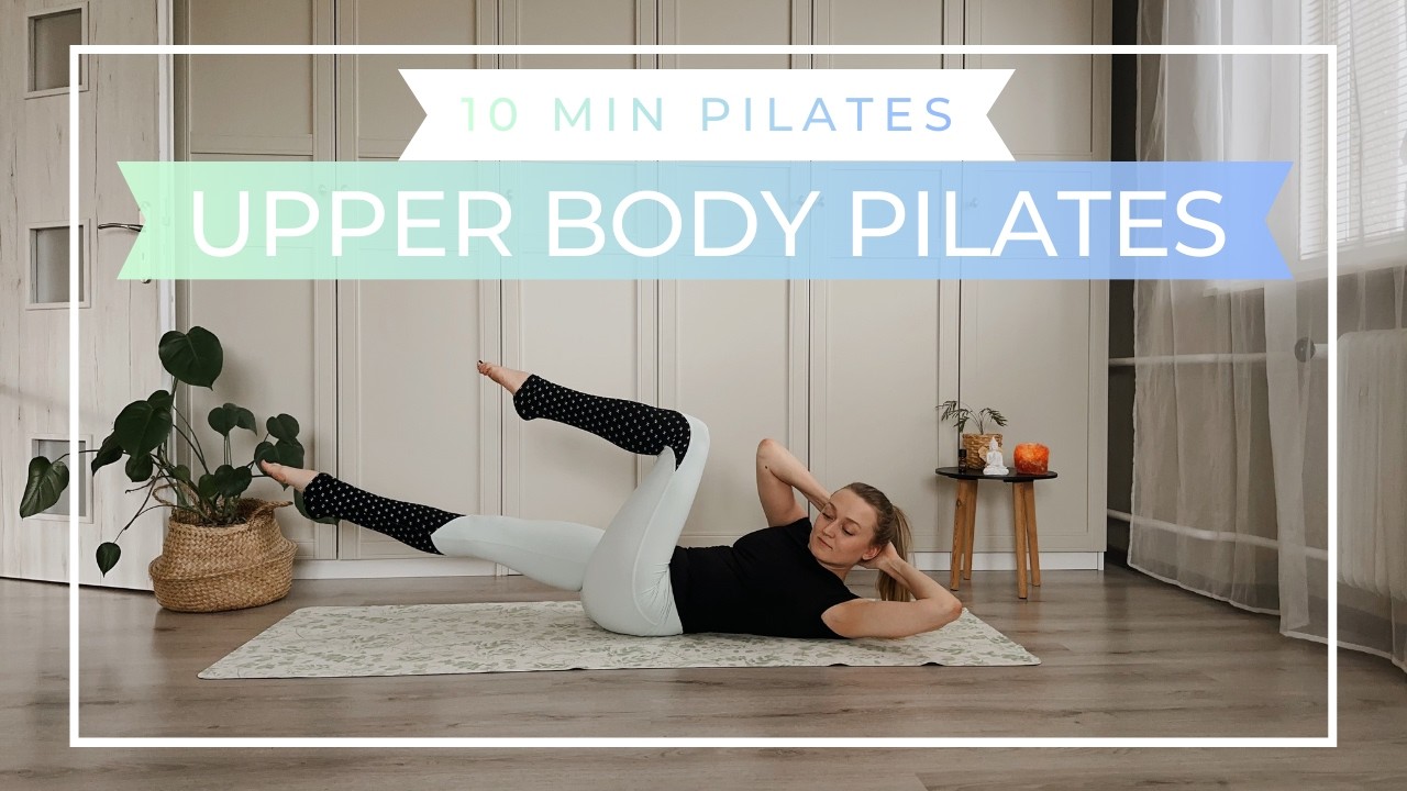 10 MIN PILATES | Upper Body Pilates | Abs Workout (EN)