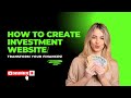HOW I DESIGNED AN INVESTMENT WEBSITE WITHIN MINUTES #brokertrading #forextrading #cryptotrading