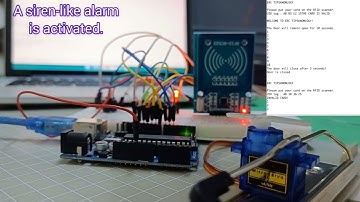 #rfid Security System ( #arduino + #servo motor)
