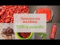 Заморозка малины в домашних условиях: топ-2 способа, как заморозить малину на зиму