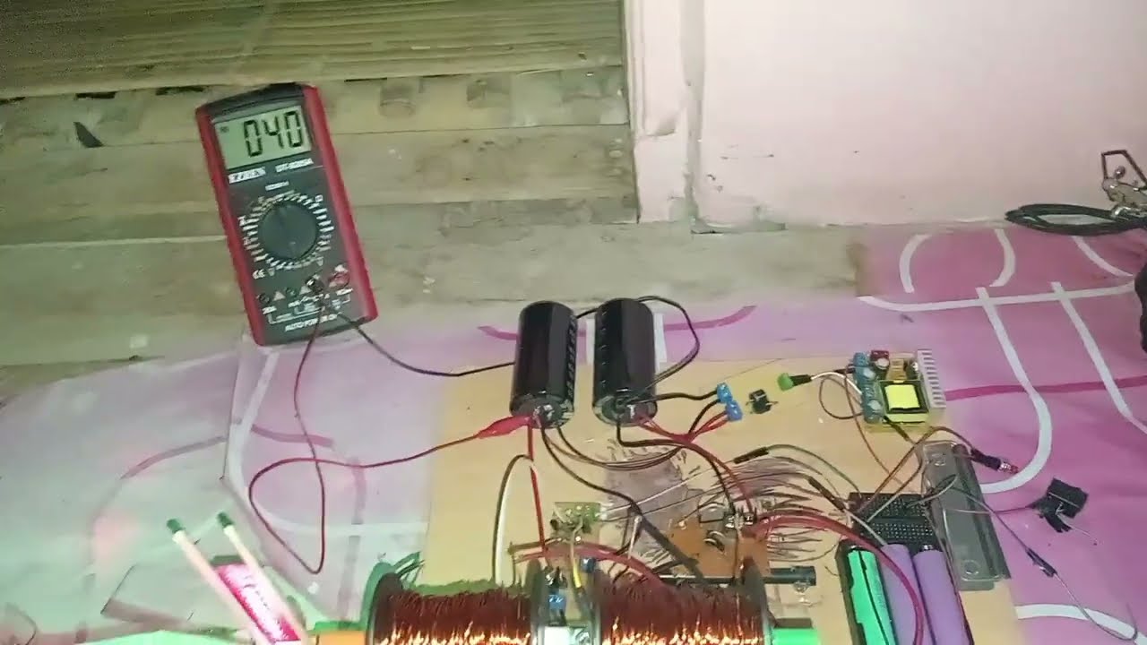Coilgun Low Voltage and DIY Chronograph with arduino