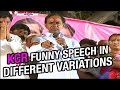 CM KCR Funny Speeches At Meetings || Collection Of KCR Funny Speeches || V6 News