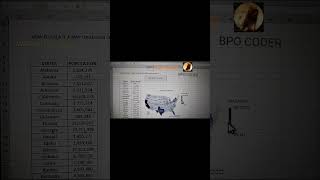 How to Create a Map or Region Chart in Excel VBA #vba #excel