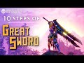 The 10 steps of great sword  monster hunter sunbreak