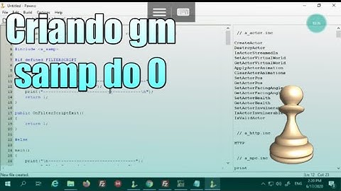 CRIANDO GAMEMODE SAMP DO 0 , PARTE #1
