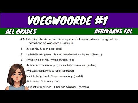 Voegwoorde 1 Grade 12 Afrikaans