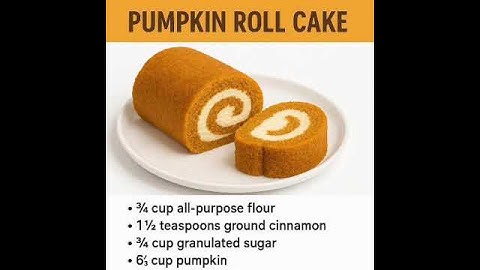 making pumpkin roll cake