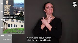 Human skeleton found on Berkeley campus
