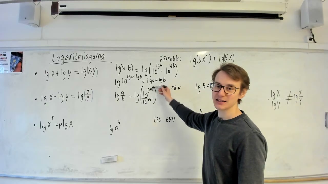Logaritmlagarna (2C)