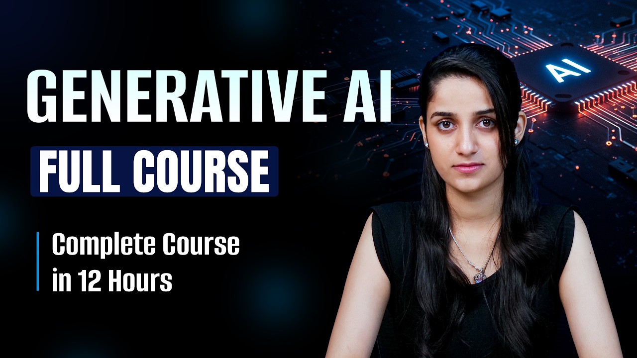 Intellipaat thumbnail about a full generative AI course