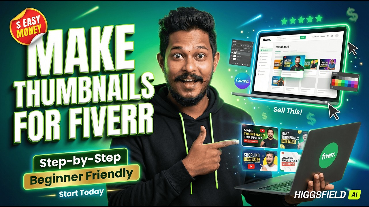 How to Make Thumbnails for Fiverr (Step-by-Step Beginner Guide 2026)