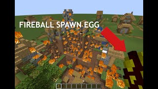 How to get a Fireball Spawn Egg with custom EXTREME EXPLOSIVE POWER! 1 COMMAND!!