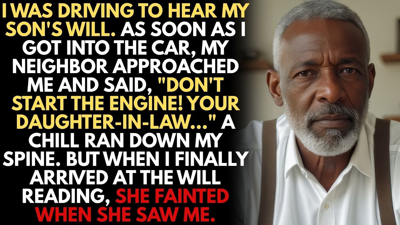 I Was Driving To Hear My Son's Last Will And Testament. When I Got In The Car, My Neighbor...