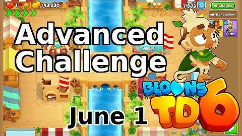 Bloons TD 6 Advanced Challenge | Dont You Love Abilities? | No MK | June 1 2022