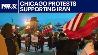 Chicago protests supporting Iran