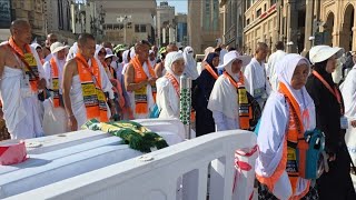 SUHU PANAS EXTRIME MELANDA MAKKAH JAMAAH HAJI MASIH TERLIHAT BANYAK DI MASJIDIL HARAM 