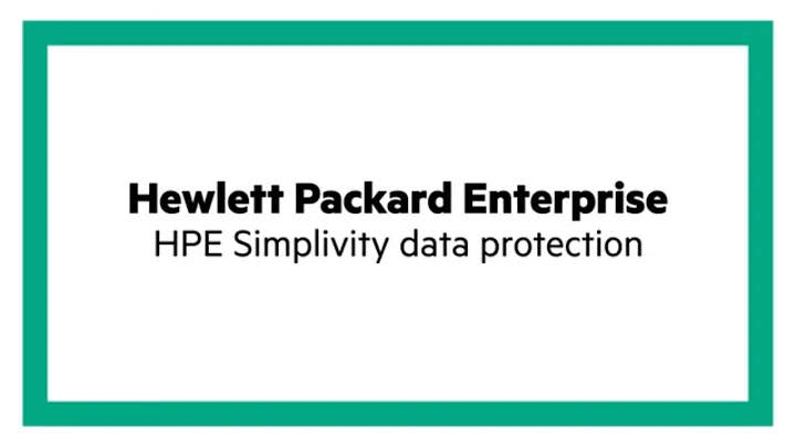 HPE Simplivity Data Protection Light board