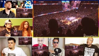 Basketball fans and atmosphere USA vs Europe REACTION MASHUP