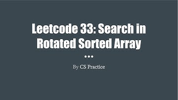 Leetcode 33: Search in Rotated Sorted Array