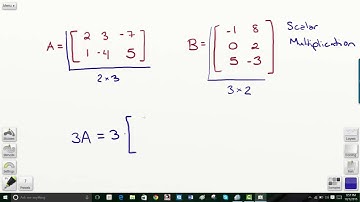 Algebra II Quinter 1 Honors Unit - Lesson 3 Topic 1 [Scalar Multiplication] 3 min