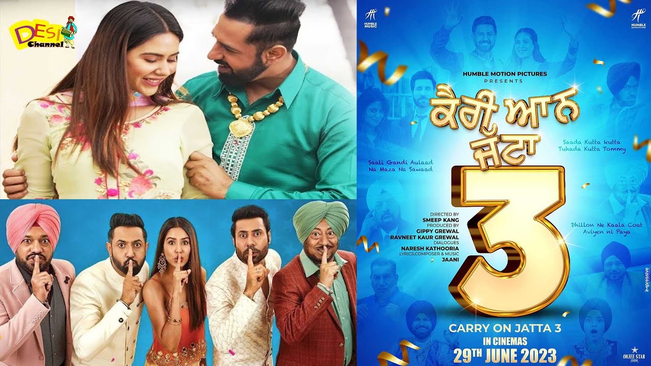 Carry On Jatta 3 ( Official Trailer ) | Gippy Grewal | Sonam Bajwa | Latest Punjabi Moive 2023