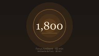 Ambient Count 1 to 3,600 | 1 Hour Ember Hearth Loop (BGV / Focus / Study)