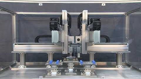 Double arm Cartesian robot YAMAHA ROBOT