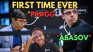 The first ever encounter between Praggnanandhaa and Nijat Abasov | FIDE Candidates 2024