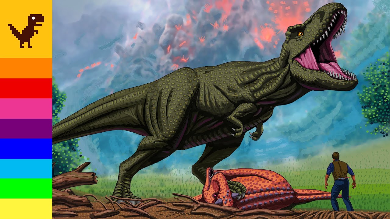 Jurassic World Fallen Kingdom Drawing And Coloring Dinosaur Trex Color Jurassic World Fallen Kingdom Drawing And Coloring Dinosaur Trex Color