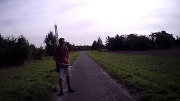2013 09 28 my very first FPV flight with KK2.0 v1.2 and Easy OSD v2.3.1 with GPS