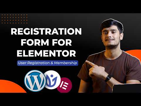 How to create Custom Registration form for Elementor WordPress website?