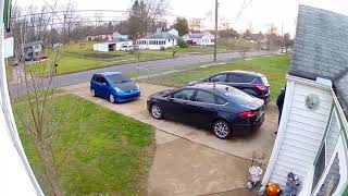 Akron police chase ends in rolled Jeep accident