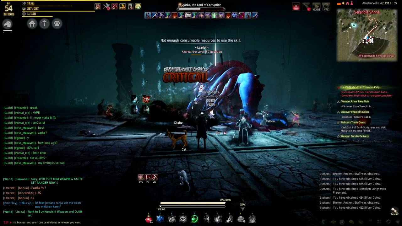 Blackdesert online world boss Kzarka