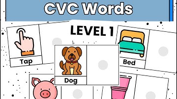 Level 1 Matching CVC Words Task Cards | Independent Work for SPED & Autism (TPT Preview)