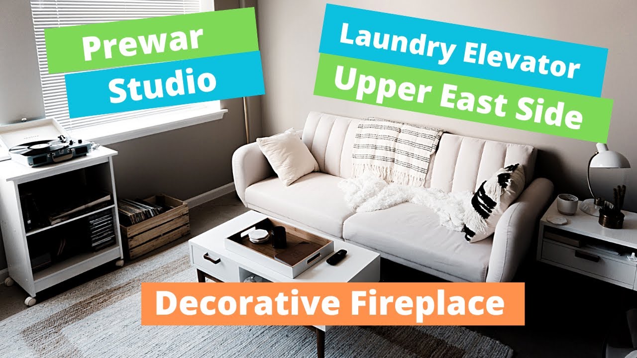 Large NO FEE Elevator studio apartment tour with dec fireplace laundry on the floor prime Upper East