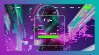 How to Create a Website With Login Page Using HTML and CSS
