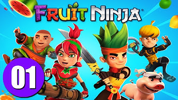 Fruit Ninja: Gameplay Walkthrough Part 1 - Slicing Fruit! (iOS, Android)