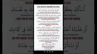 #read #dua #anxeity #dailyshorts #sunnah