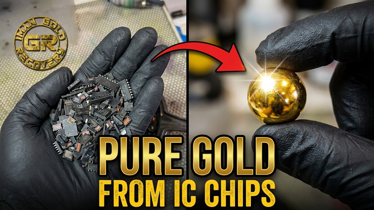 Gold Recovery from IC Chips | Full Process & Real Results - YouTube