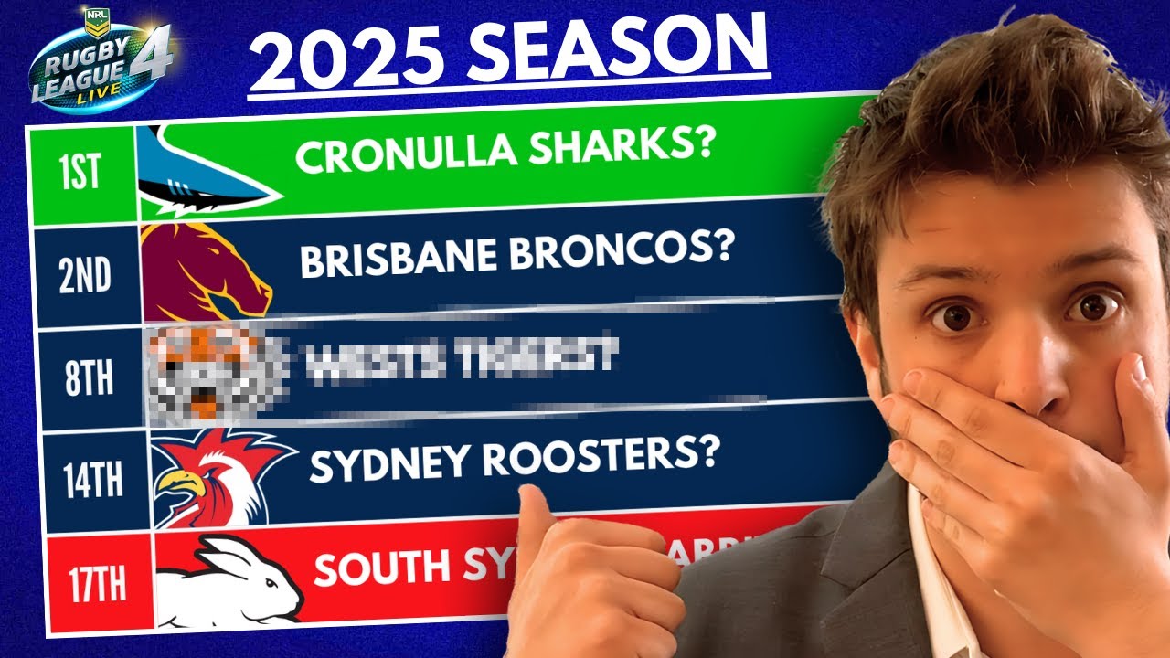 Я смоделировал сезон NRL 2025 года, вот что получилось...