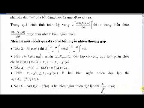 Video Bài tập Ước lượng không chệch - Vững - Hiệu quả nhất... - youtube
