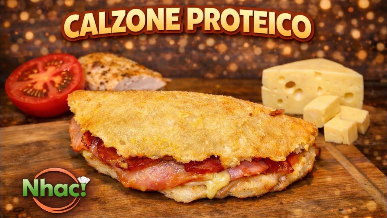 O MELHOR CALZONE PROTEICO: o mais fácil, cremoso e gostoso que você já comeu!