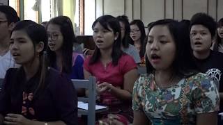 SiNEWA sung by NAC students Yangon 11Jan2018